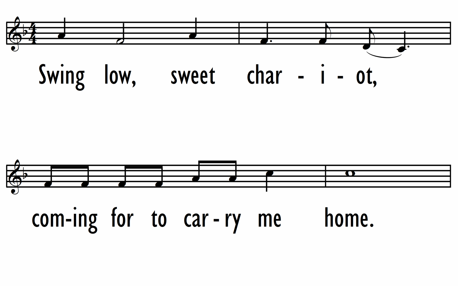 Swing Low, Sweet Chariot | Hymnary.org